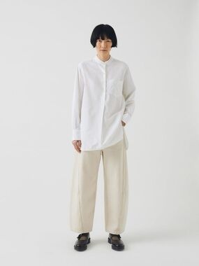 TOAST Taro Cotton Oxford Long Shirt - UK8